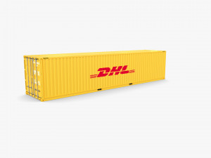 40ft shipping container dhl 3Dモデル