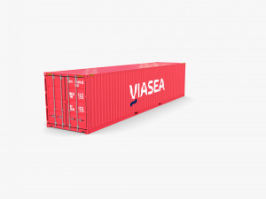 40ft shipping container viasea 3Dモデル