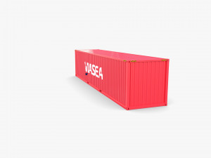 40ft shipping container viasea 3Dモデル
