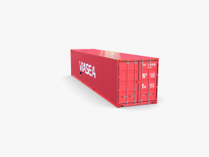 40ft shipping container viasea 3Dモデル