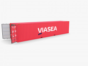 40ft shipping container viasea 3Dモデル