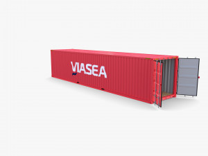 40ft shipping container viasea 3Dモデル
