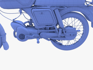 generic motorcycle Model 3D