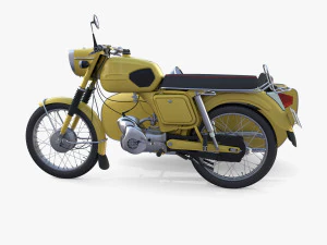 generic motorcycle w sidecar 3D Model