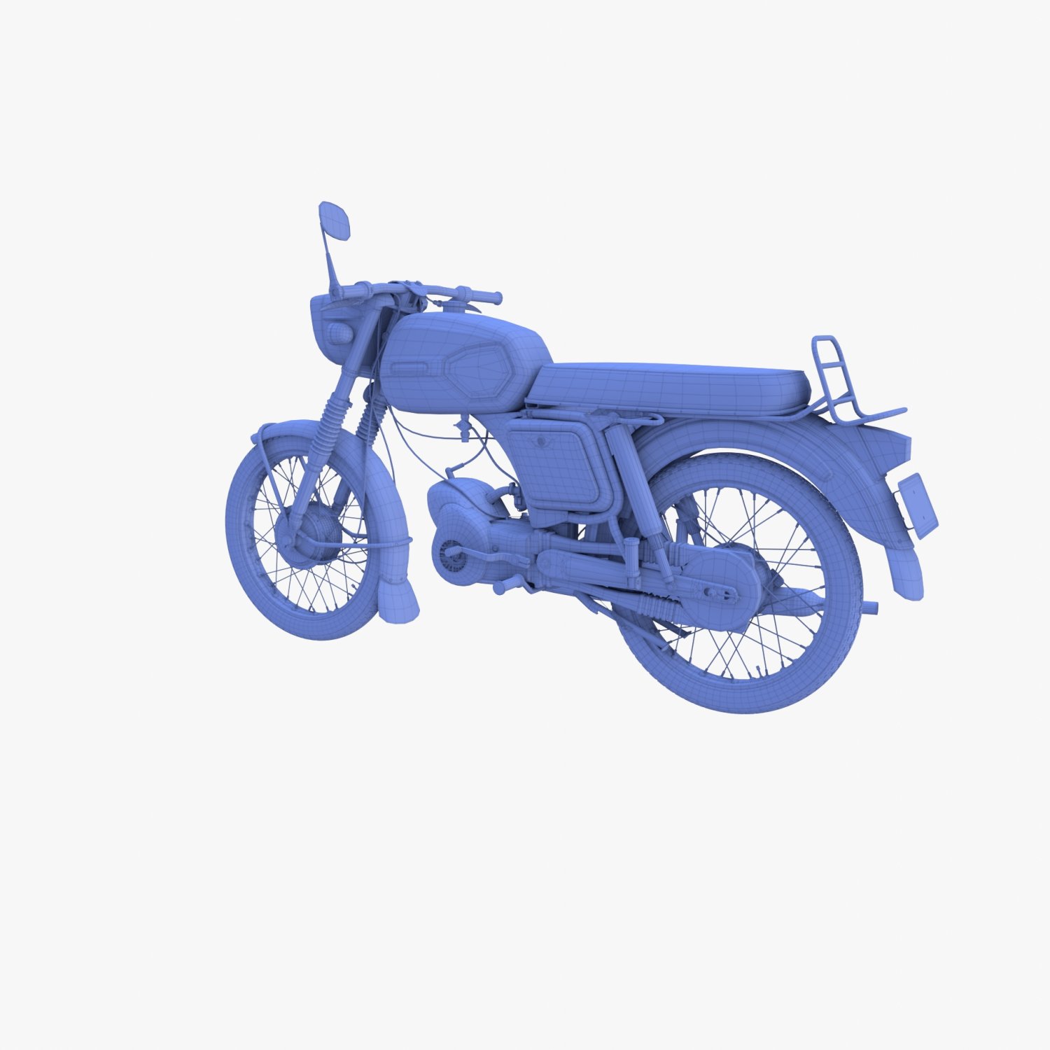 Simson S51 1980 3D model - Download Vehicles on