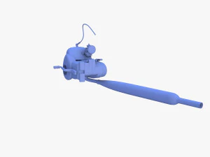 moped engine 3D Model
