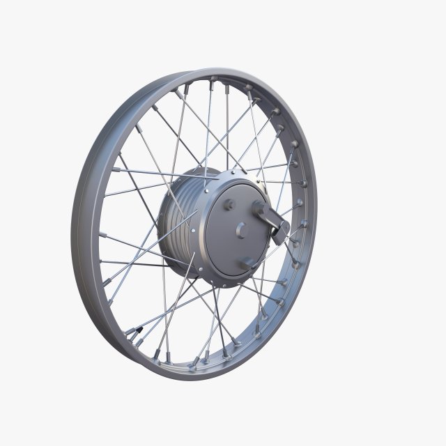 moped rim 3D Model .c4d .max .obj .3ds .fbx .stl .blend 