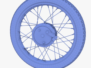 moped wheel 3D Model