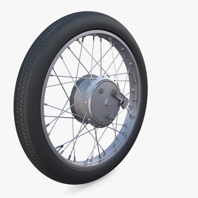 moped wheel low poly Modelo 3D .c4d .max .obj .3ds .fbx .stl .blend 