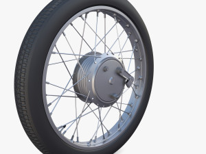 moped wheel low poly 3D Model