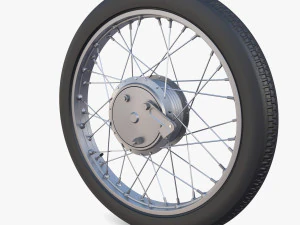 moped wheel low poly 3D Model