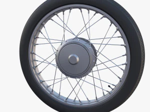 moped wheel low poly 3D Model