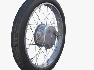 moped wheel low poly 3D Model