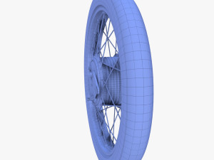 moped wheel low poly Modelo 3D