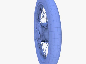 moped wheel low poly 3D Model
