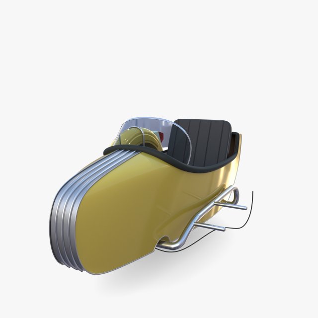 motorcycle sidecar Modelo 3D .c4d .max .obj .3ds .fbx .stl .blend 