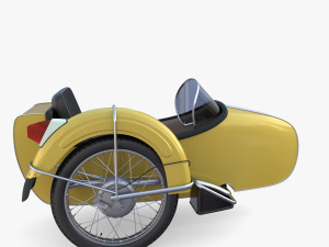 motorcycle sidecar Modelo 3D