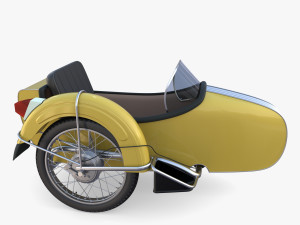 motorcycle sidecar Modelo 3D