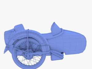 motorcycle sidecar 3D Model