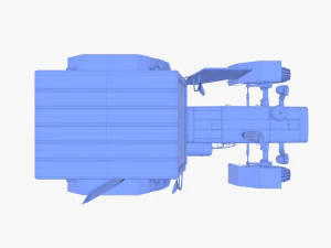 Trattore U650 v3 Modello 3D