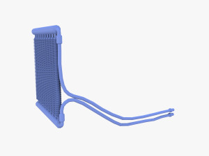 Tractor Oil Cooler Model 3D