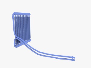 Tractor Oil Cooler Model 3D