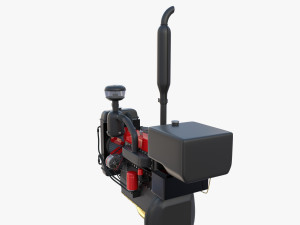 Tractor Engine Full Model 3D