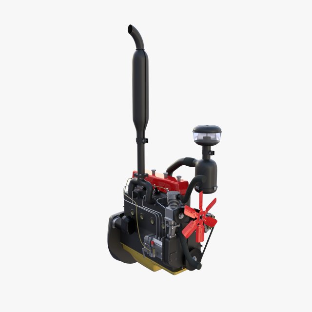 Tractor Engine Modelo 3D .c4d .max .obj .3ds .fbx .stl .blend 
