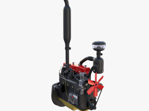 Tractor Engine 3D 모델