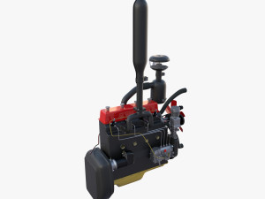 Tractor Engine Modelo 3D