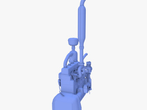 Tractor Engine Modelo 3D