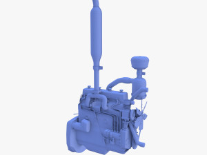Tractor Engine Modelo 3D