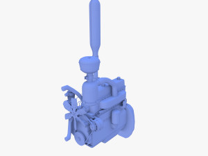 Tractor Engine Modelo 3D