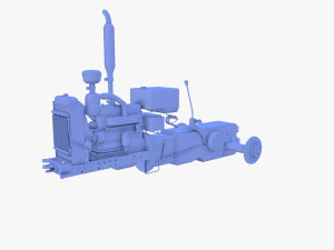 Transmisi&oacute;n del tractor Modelo 3D