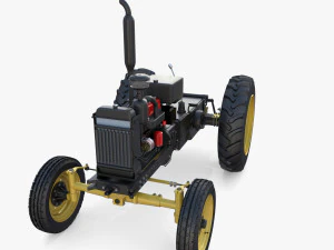 Generic Tractor v1 3D Model