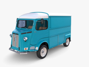 Citroen HY Blue with interior Model 3D