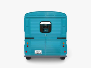 Citroen HY Blue with interior Model 3D
