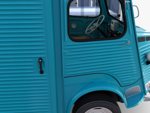 Citroen HY Blue with interior Model 3D