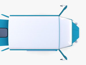 Citroen HY Blue with interior Model 3D