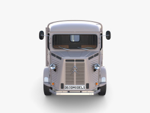 Citroen HY Gray with interior 3Dモデル
