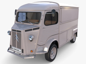 Citroen HY Gray with interior 3Dモデル