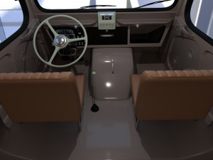 Citroen HY Gray with interior 3Dモデル