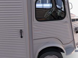 Citroen HY Gray with interior 3Dモデル
