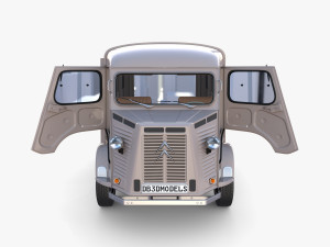 Citroen HY Gray with interior 3Dモデル