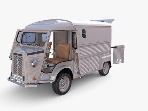 Citroen HY Gray with interior 3Dモデル
