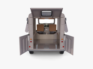 Citroen HY Gray with interior 3Dモデル