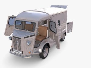 Citroen HY Gray with interior 3Dモデル