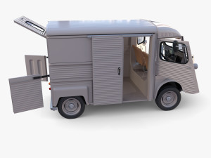 Citroen HY Gray with interior 3Dモデル