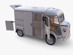Citroen HY Gray with interior 3Dモデル
