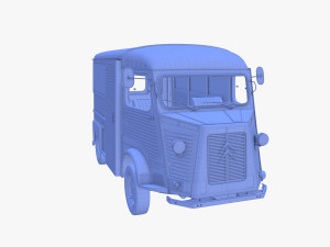 Citroen HY Gray with interior 3Dモデル